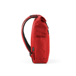 Mochila com fecho enrolável em plástico reciclado para portátil 15,6'' cor vermelho terceira vista 