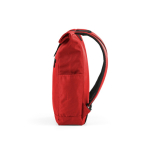 Mochila com fecho enrolável em plástico reciclado para portátil 15,6'' cor vermelho quarta vista 