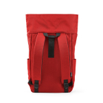 Mochila com fecho enrolável em plástico reciclado para portátil 15,6'' cor vermelho terceira vista 