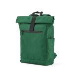 Mochila com fecho enrolável em plástico reciclado para portátil 15,6'' cor verde