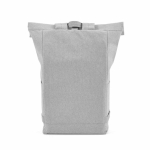 Mochila ecológica roll-top com base reforçada e bolso frontal 16L cor cinzento-claro segunda vista