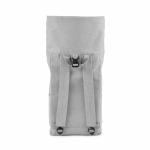 Mochila ecológica roll-top com base reforçada e bolso frontal 16L cor cinzento-claro terceira vista 