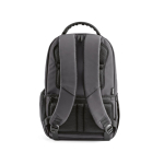 Mochila de plástico reciclado resistente à água ideal para PC de 17'' cor cinzento-escuro vista traseira 