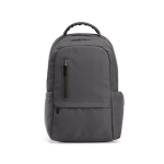 Mochila de plástico reciclado resistente à água ideal para PC de 17'' cor cinzento-escuro vista frontal 