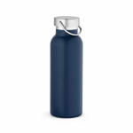 Garrafa térmica em aço inoxidável reciclado com acabamento mate 530ml cor azul-marinho