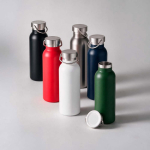 Garrafa térmica em aço inoxidável reciclado com acabamento mate 530ml