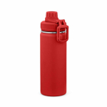 Garrafa térmica em aço inoxidável reciclado com tampa dupla 500ml cor vermelho