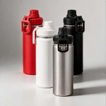 Garrafa térmica em aço inoxidável reciclado com tampa dupla 500ml