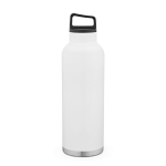 Garrafa térmica em aço inoxidável reciclado com pega de transporte 2L cor branco