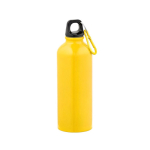Garrafa em aço inoxidável reciclado com acabamento brilhante 510ml cor amarelo vista frontal 