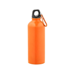 Garrafa em aço inoxidável reciclado com acabamento brilhante 510ml cor cor-de-laranja vista frontal 