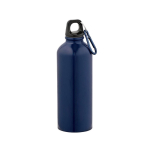 Garrafa em aço inoxidável reciclado com acabamento brilhante 510ml cor azul-marinho vista frontal 