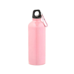 Garrafa em aço inoxidável reciclado com acabamento brilhante 510ml cor cor-de-rosa claro vista frontal 