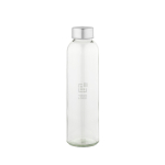 Garrafa de vidro com tampa de rosca prateada antigota 510 ml vista principal