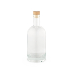 Garrafa com corpo de vidro e tampa hermética de madeira 780ml cor transparente terceira vista 