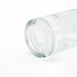Garrafa com corpo de vidro e tampa hermética de madeira 780ml cor transparente vista de detalhe 