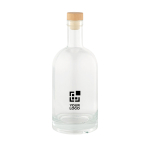 Garrafa com corpo de vidro e tampa hermética de madeira 780ml vista principal