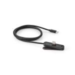 Cabo carregamento rápido USB-C suporte para telemóvel integrado 60W cor preto