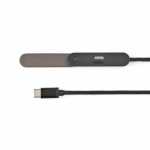 Cabo carregamento rápido USB-C suporte para telemóvel integrado 60W cor preto vista traseira 