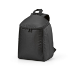 Mochila térmica em poliéster reciclado com fecho duplo 12L cor preto