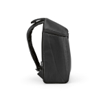 Mochila térmica em poliéster reciclado com fecho duplo 12L cor preto terceira vista 