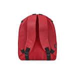 Mochila térmica em poliéster reciclado com fecho duplo 12L cor vermelho vista traseira 