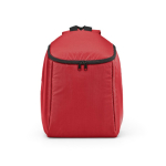 Mochila térmica em poliéster reciclado com fecho duplo 12L cor vermelho vista frontal 
