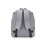 Mochila térmica em poliéster reciclado com fecho duplo 12L cor cinzento vista traseira 