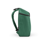 Mochila térmica em poliéster reciclado com fecho duplo 12L cor verde terceira vista 