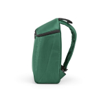 Mochila térmica em poliéster reciclado com fecho duplo 12L cor verde quarta vista 