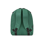 Mochila térmica em poliéster reciclado com fecho duplo 12L cor verde vista traseira 