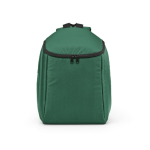 Mochila térmica em poliéster reciclado com fecho duplo 12L cor verde vista frontal 