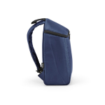 Mochila térmica em poliéster reciclado com fecho duplo 12L cor azul-marinho terceira vista 
