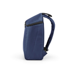 Mochila térmica em poliéster reciclado com fecho duplo 12L cor azul-marinho quarta vista 
