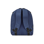 Mochila térmica em poliéster reciclado com fecho duplo 12L cor azul-marinho vista traseira 