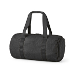 Saco de ginásio em nylon reciclado com compartimento para calçado cor preto segunda vista