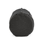 Saco de ginásio em nylon reciclado com compartimento para calçado cor preto quarta vista 