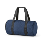 Saco de ginásio em nylon reciclado com compartimento para calçado cor azul-marinho