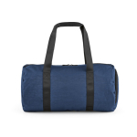 Saco de ginásio em nylon reciclado com compartimento para calçado cor azul-marinho vista traseira 