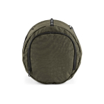 Saco de ginásio em nylon reciclado com compartimento para calçado cor verde-escuro terceira vista 