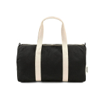 Saco desportivo ideal para o ginásio em tecido ecológico 30L cor preto vista frontal 
