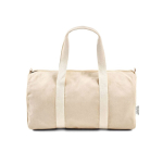 Saco desportivo ideal para o ginásio em tecido ecológico 30L cor natural vista frontal 