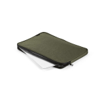 Capa resistente e impermeável para portátil em nylon reciclado 15,6'' cor verde-escuro segunda vista