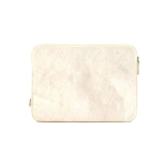 Capa para portátil com acolchoamento rígido em lona reciclada 15,6'' cor natural vista frontal 