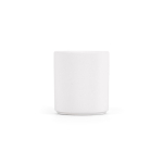 Caneca de cerâmica com superfície lisa e acabamento mate 260ml cor branco vista frontal 