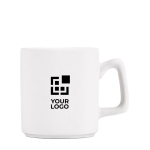 Caneca de cerâmica com superfície lisa e acabamento mate 260ml vista principal