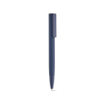 Caneta de pressão alumínio reciclado acabamento brilhante e tinta azul cor azul-marinho