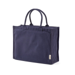 Saco de compras ecológico com fecho de correr completo 19L cor azul-marinho