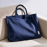 Saco de compras ecológico com fecho de correr completo 19L cor azul-marinho vista de ambiente 