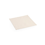 Individual quadrado em lona reciclada 30 x 30 cm e 180 g/m2 cor natural